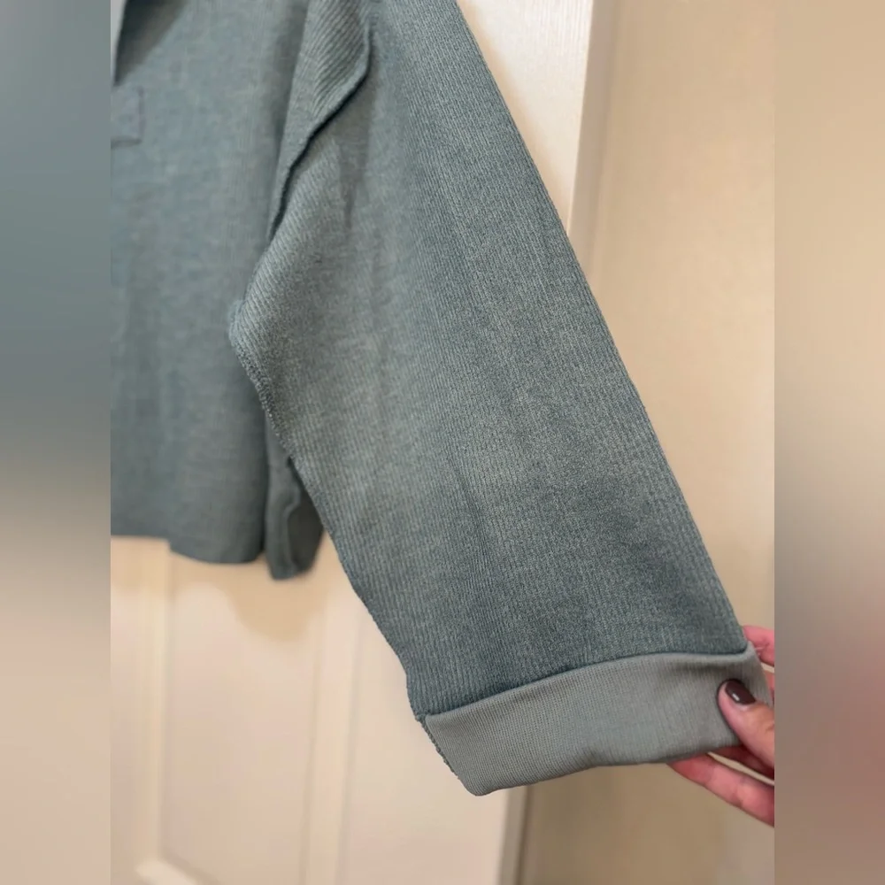 Urban Outfitters Notched-Neck Pullover Sweater - Picture 7 of 14